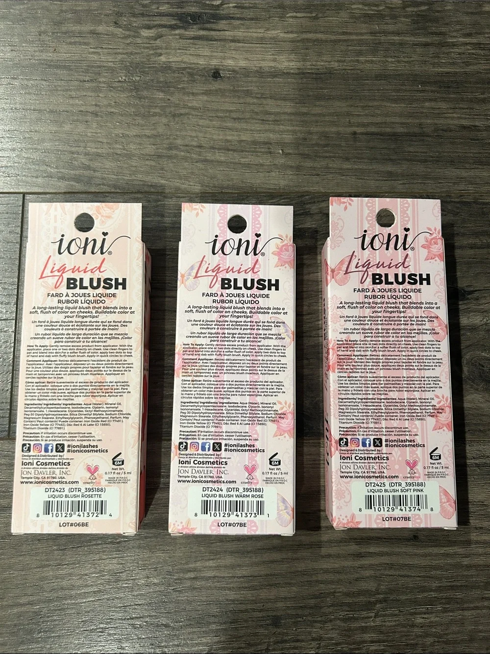 ioni Liquid Blush Set NEW